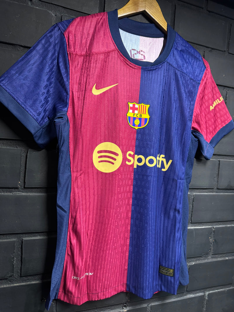 Camisa Barcelona Home Azul/Vermelha Player 24/25