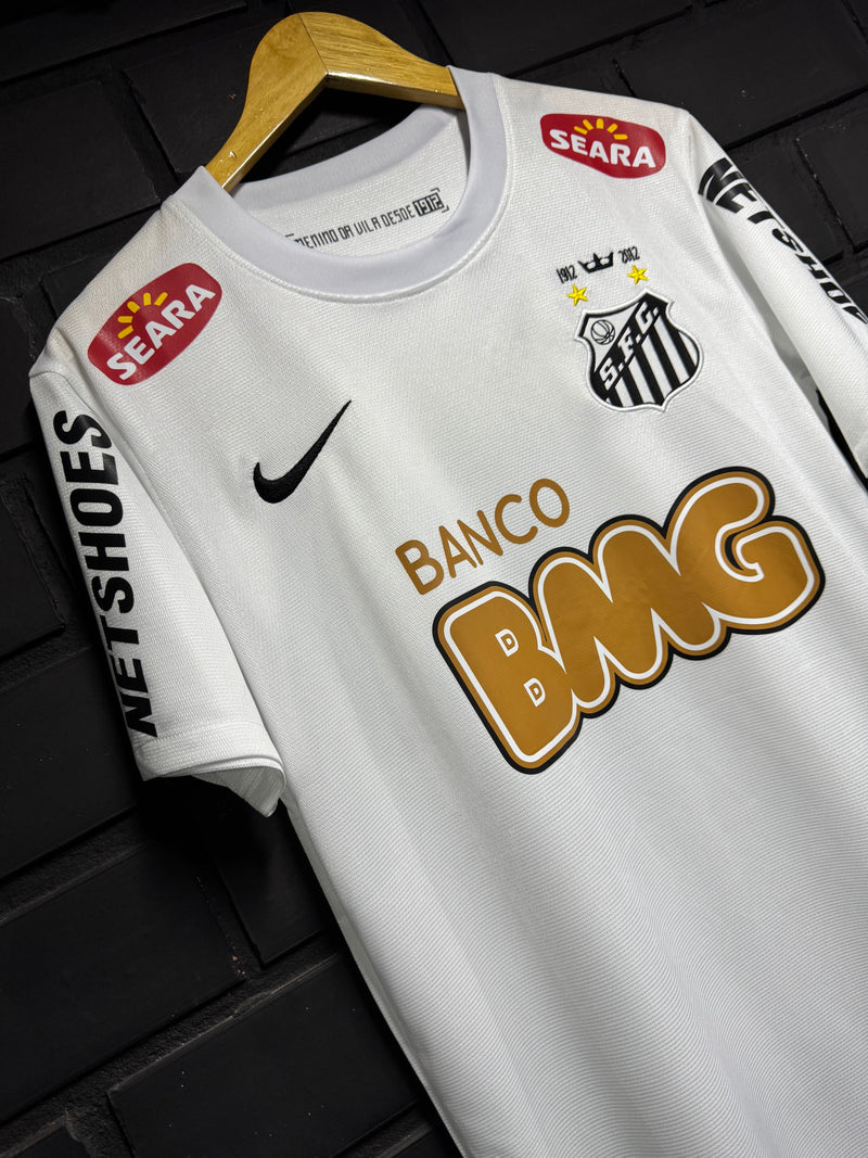 Camisa Santos Home Retrô 2012 Branca