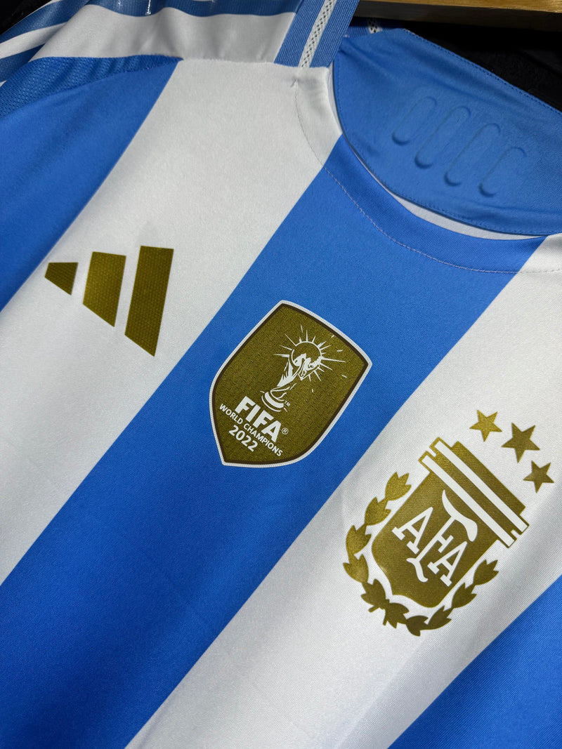 Camisa Argentina Home Tradicional Azul/Branco Player 24/25