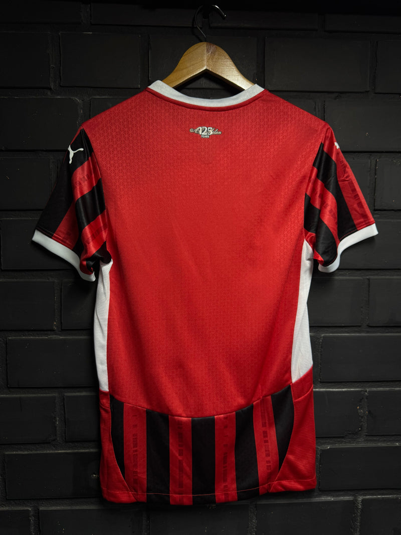 Camisa Milan Home Vermelha/Preta Player 24/25