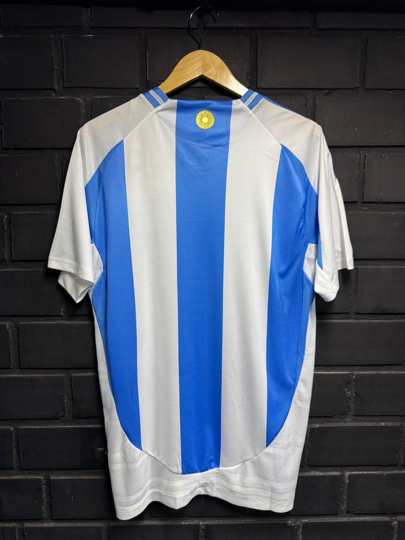 Camisa Argentina Home Tradicional Azul/Branco Player 24/25