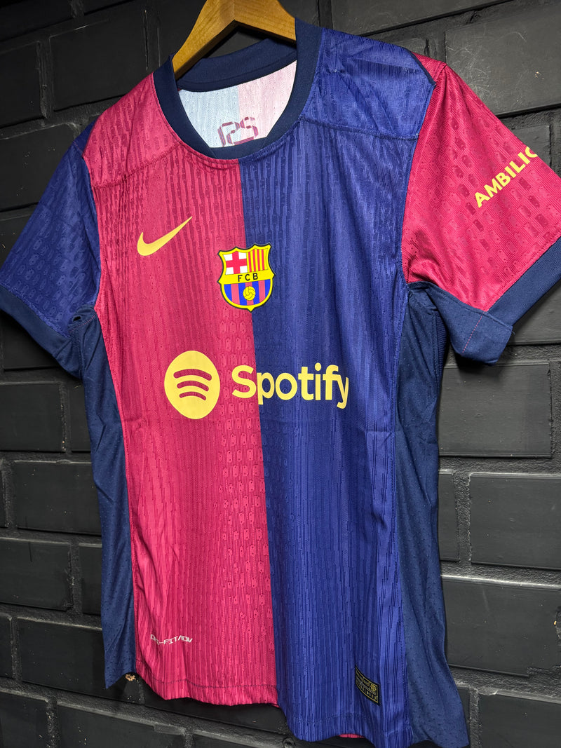 Camisa Barcelona Home Azul/Vermelha Player 24/25