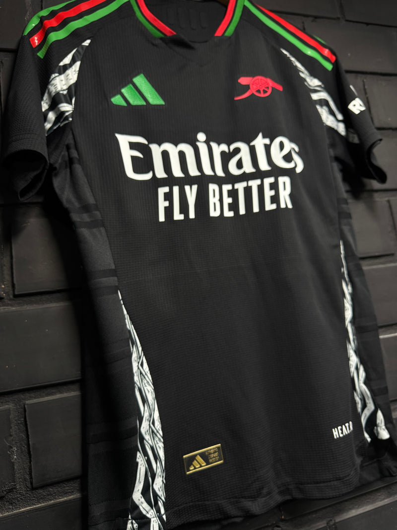 Camisa Arsenal Away Preta Player 24/25